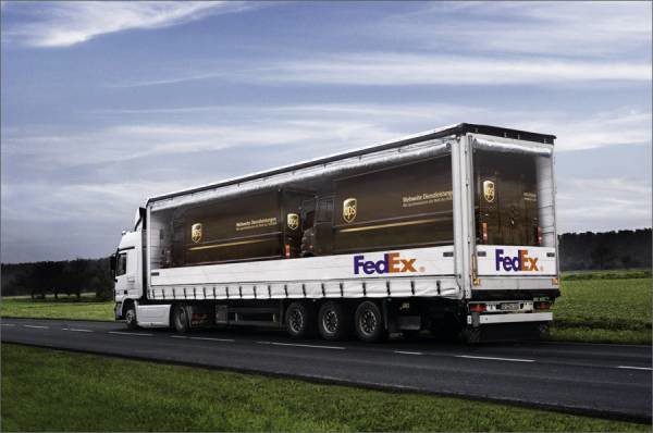 Brilliant paint job by FedEx