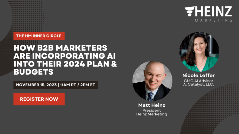 How B2B Marketers Are Incorporating AI into Their 2024 Plan & Budgets