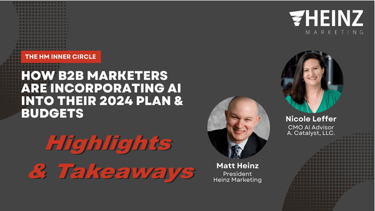 AI in B2B: Navigating 2024 with Experts Matt Heinz and Nicole Leffer