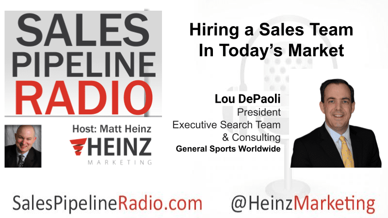 Sales Pipeline Radio, Episode 347: Q & A with Lou DePaoli