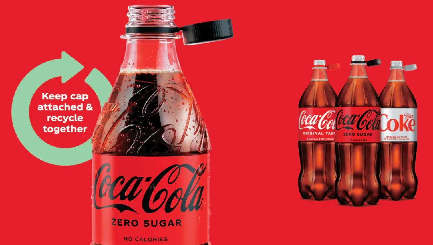 Coca Cola navigating regulatory compliance with attached bottle caps