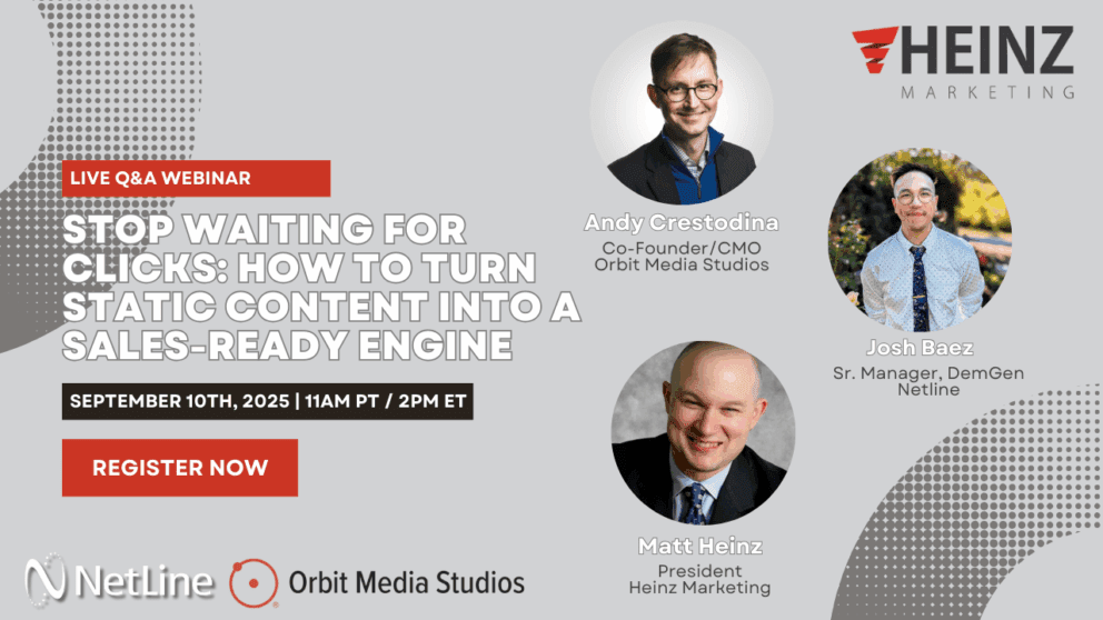 [Live Webinar] Stop Waiting for Clicks: How to Turn Static Content Into a Sales-Ready Engine