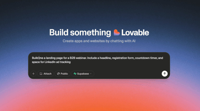 Lovable prompt