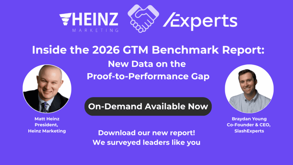[On-Demand Webinar] Inside the 2026 GTM Benchmark Report: New Data on the Proof-to-Performance Gap