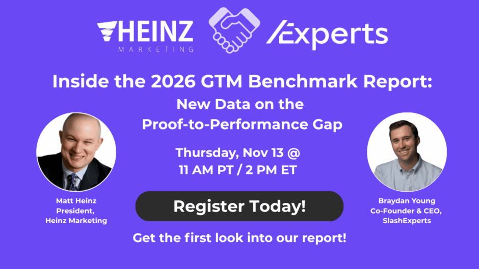 [Live Webinar] Inside the 2026 GTM Benchmark Report: New Data on the Proof-to-Performance Gap