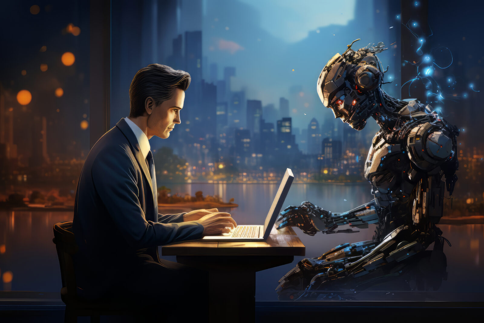 human and ai agent